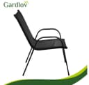 Gardlov Gartenlounge-Set Schwarz stapelbar wetterfest Bild 4