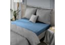 Eurofirany Spannbettlaken Satinbaumwolle Blau mit Gummizug Bild 1