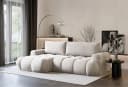 Selsey Ecksofa OMBO MINI mit Schlaffunktion & Bettkasten Plüsch Taupe Bild 1