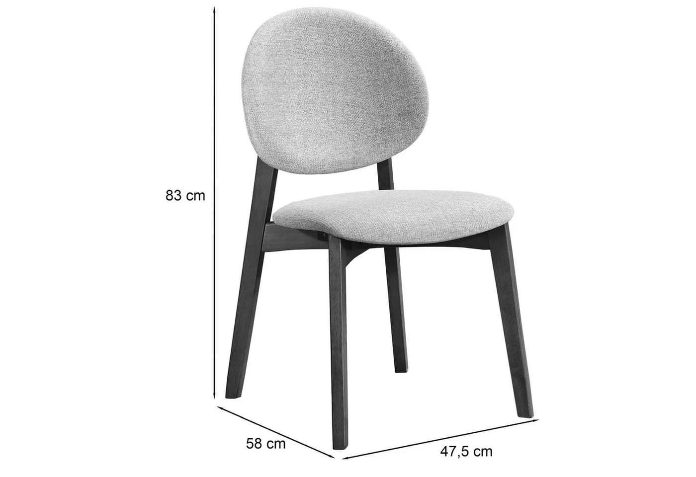 Selsey Esszimmerstuhl STENNE Beige Massivholz Gestell - Bild 5