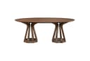 Selsey Esstisch Stenne Oval Nussbaum MDF mit Kautschukholzbeinen Bild 5
