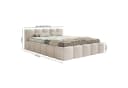 Selsey Polsterbett CLOUDY LOW mit Bettkasten, Bouclé Chenille Velours Bild 5