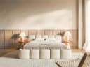 Selsey Polsterbett CLOUDY LOW Beige mit/ohne Bettkasten Bild 2