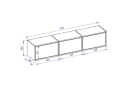 Selsey TV-Schrank FRAMME Wandhängend Grau Modern Bild 5
