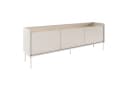 Selsey TV-Schrank TOVI Lowboard grau mit Metallfüßen Bild 3