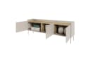 Selsey TV-Schrank TOVI Lowboard grau mit Metallfüßen Bild 4