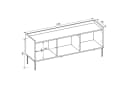 Selsey TV-Schrank TOVI Lowboard mit Stauraum und Metallfüßen, 140 cm breit Bild 5