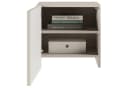Selsey Nachttisch Arkadia Kaschmirgrau Bogenfront 50 cm Bild 3