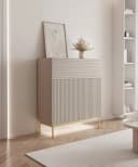 Selsey Highboard LINEARIS - Modernes Highboard mit LED und Push-to-Open Bild 1
