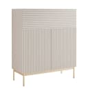 Selsey Highboard LINEARIS - Modernes Highboard mit LED und Push-to-Open Bild 3