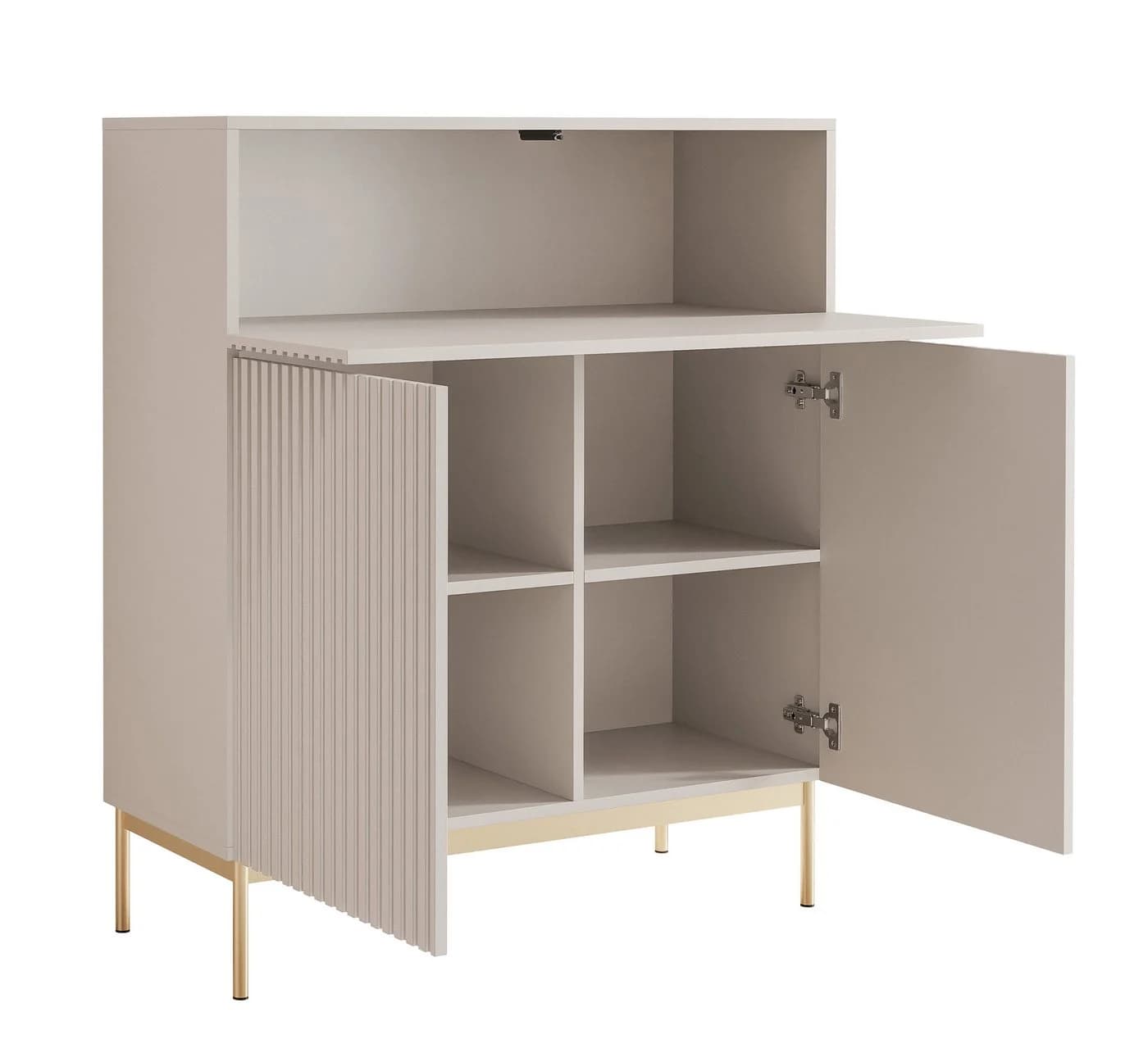 Selsey Highboard LINEARIS - Modernes Highboard mit LED und Push-to-Open - Bild 4