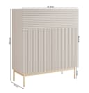 Selsey Highboard LINEARIS - Modernes Highboard mit LED und Push-to-Open Bild 5