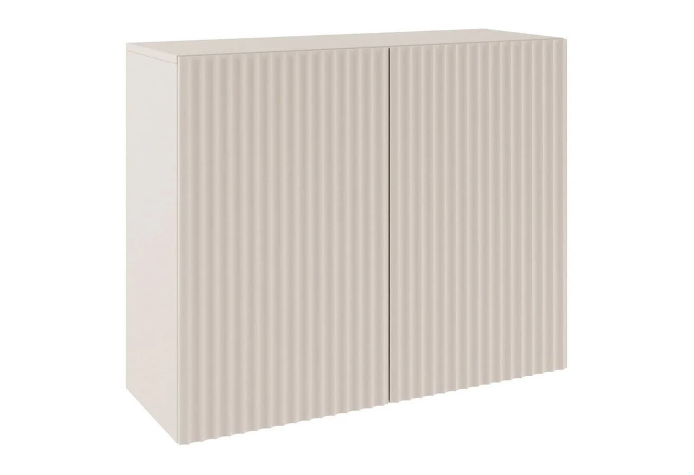 Selsey Sideboard Sunds Kaschmirbeige mit Lamellenfront Push-to-Open