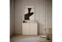 Selsey Sideboard Sunds Kaschmirbeige mit Lamellenfront Push-to-Open Bild 2