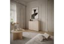 Selsey Sideboard Sunds Kaschmirbeige mit Lamellenfront Push-to-Open Bild 3