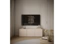 Selsey TV-Lowboard SUNDS 3-türig mit Lamellenfront Beige Bild 2