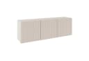 Selsey TV-Lowboard SUNDS 3-türig mit Lamellenfront Beige Bild 3