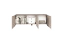 Selsey TV-Lowboard SUNDS 3-türig mit Lamellenfront Beige Bild 4