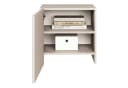 Selsey Nachttisch Sunds Kaschmirbeige Lamellenfront Push-to-Open Bild 1