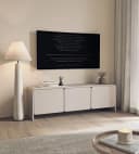 Selsey TV-Lowboard Lummo Kaschmirgrau 3 Soft-Close-Türen Bild 1
