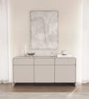 Selsey Sideboard LUMMO 3-türig mit 3 Schubladen Kaschmirgrau Bild 2