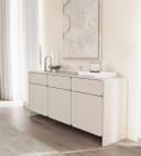 Selsey Sideboard LUMMO 3-türig mit 3 Schubladen Kaschmirgrau Bild 3