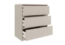 Selsey Kommode SANDIA Grau Geriffelte Front 3 Schubladen Bild 4