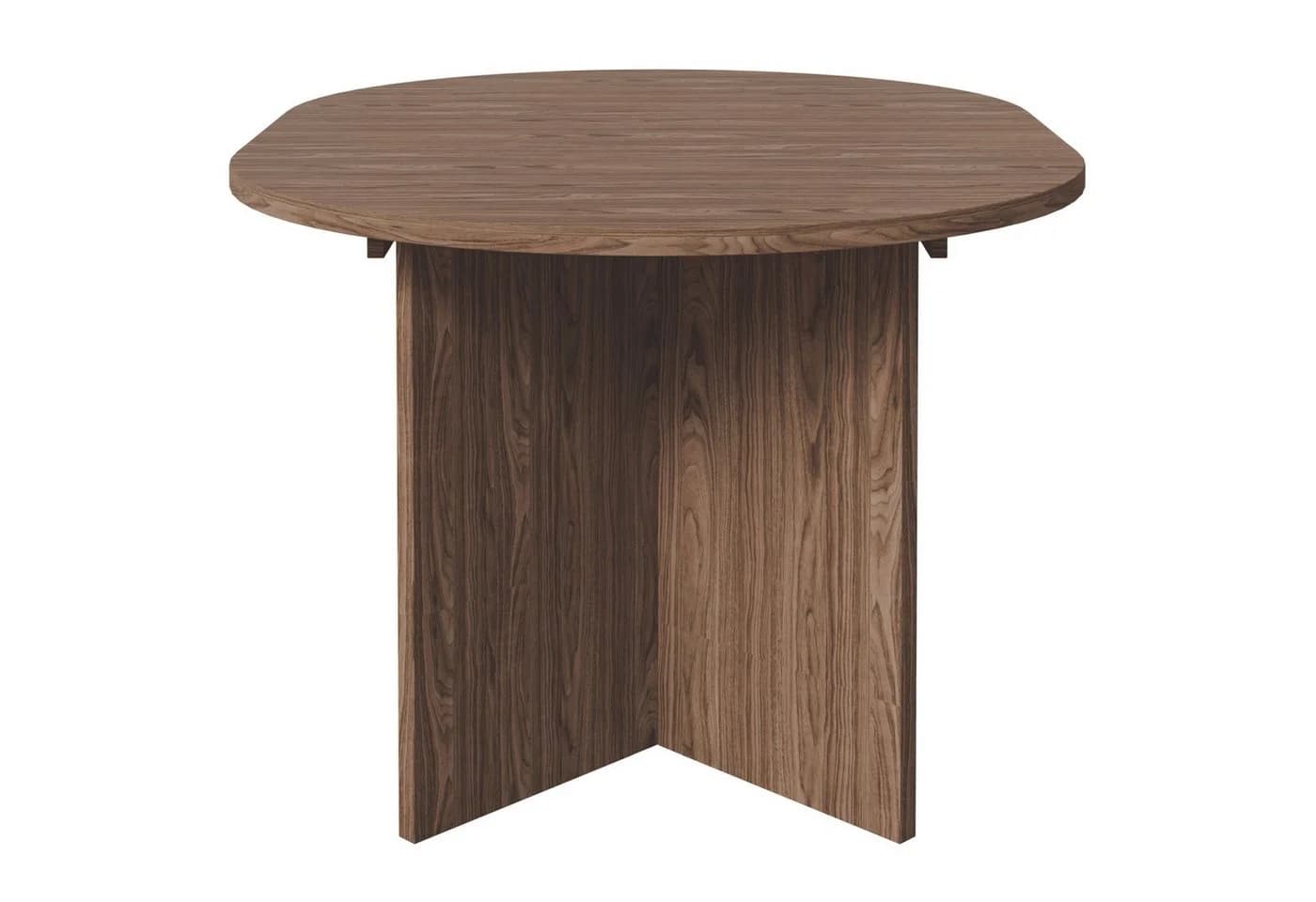 Selsey Esstisch OVO Ausziehtisch Rund Holzoptik Nussbaum - Bild 3