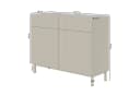 Selsey Sideboard VELDIO NEW Schwarz mit Rillenfront Bild 4