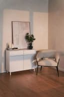 Selsey Sideboard VELDIO NEW Grau mit Rillenfront – 2 Türen & 2 Schubladen Bild 3