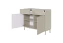 Selsey Sideboard VELDIO NEW Grau mit Rillenfront – 2 Türen & 2 Schubladen Bild 4