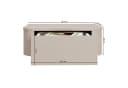 Selsey Nachttisch LUVIO 2er-Set Hängend Grifflos 59 cm Bild 4