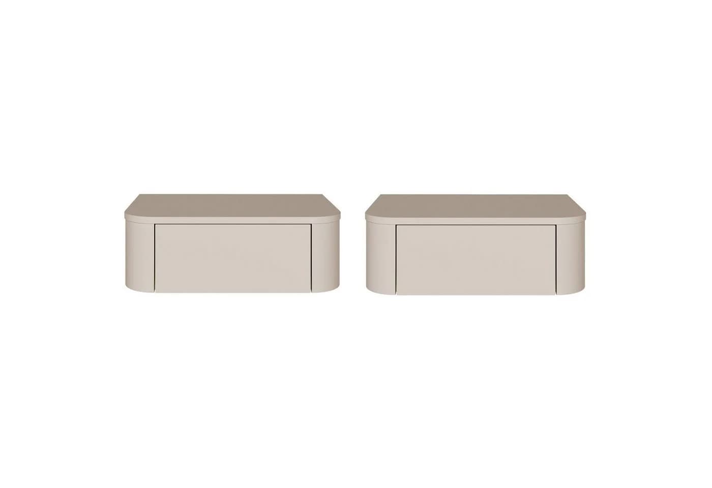 Selsey Nachttisch LUVIO 2er-Set Hängend Grifflos 59 cm - Bild 5
