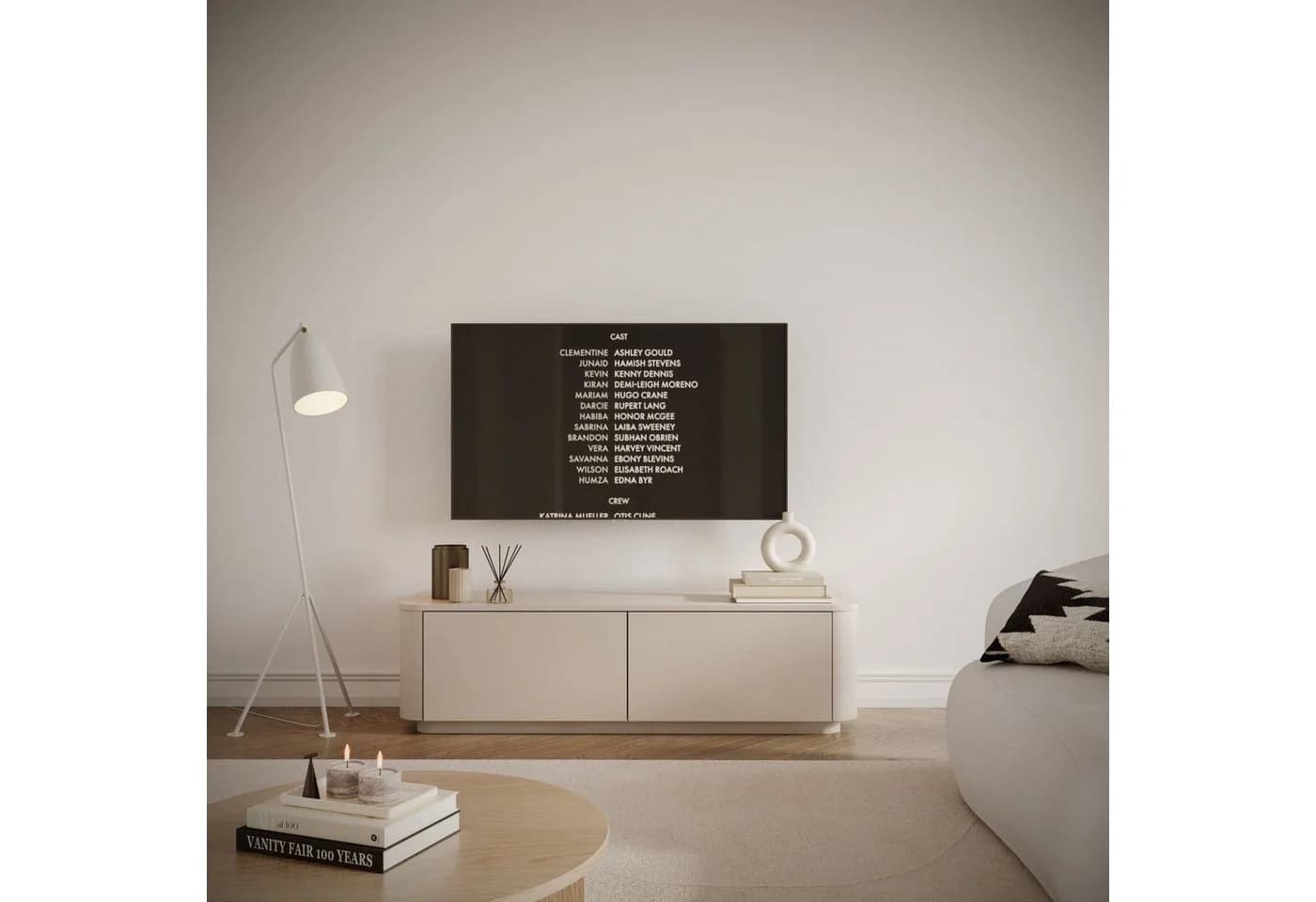 Selsey TV-Schrank LUVIO Kaschmirgrau Modern - Bild 2