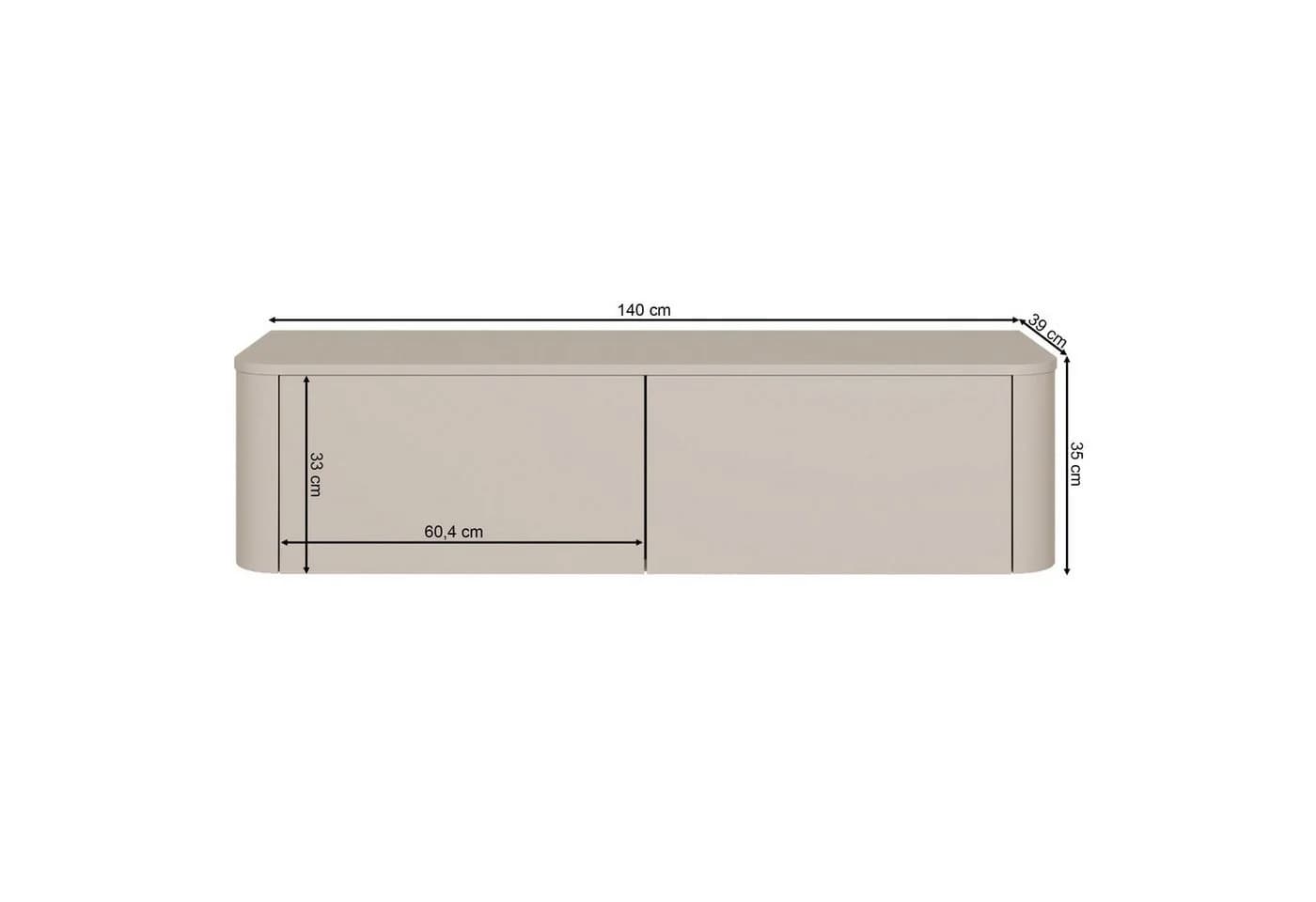 Selsey TV-Schrank LUVIO Kaschmirgrau Modern - Bild 5