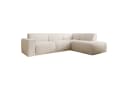Selsey Ecksofa BOUVI L-Form mit Ottomane Rückenlehne Bouclé Creme Bild 5