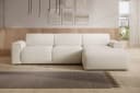 Selsey Ecksofa BOUVI mit Ottomanen Bouclé Beige Bild 2