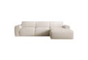 Selsey Ecksofa BOUVI mit Ottomanen Bouclé Beige Bild 4