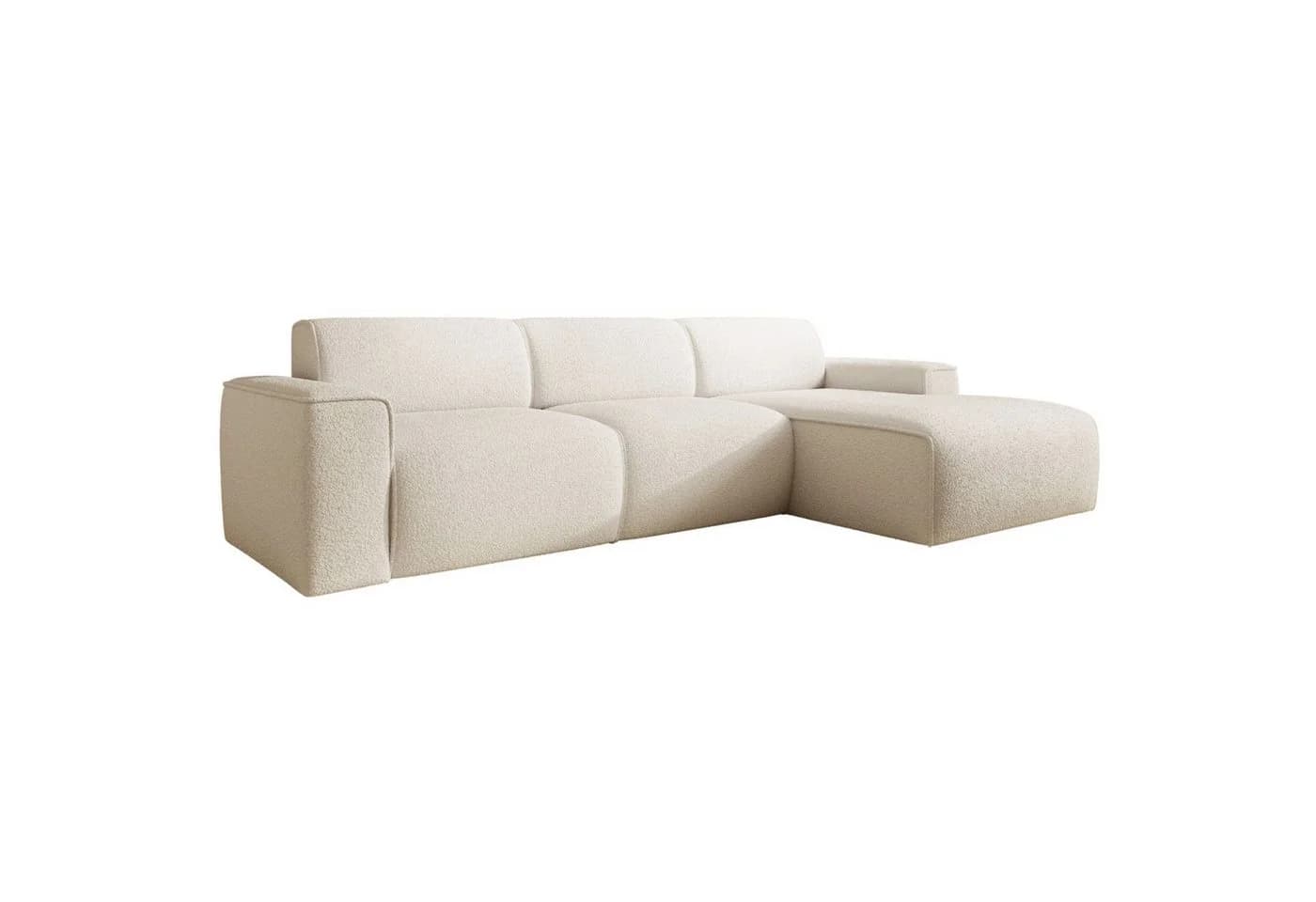 Selsey Ecksofa BOUVI mit Ottomanen Bouclé Beige - Bild 5
