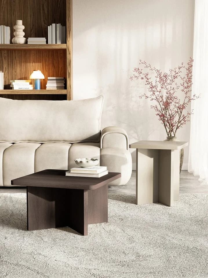 Selsey Couchtisch QUBEO Holzoptik Esche Braun