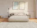 Selsey Polsterbett SHELS LOW mit Lattenrost und Kopfteil in Beige Bild 2