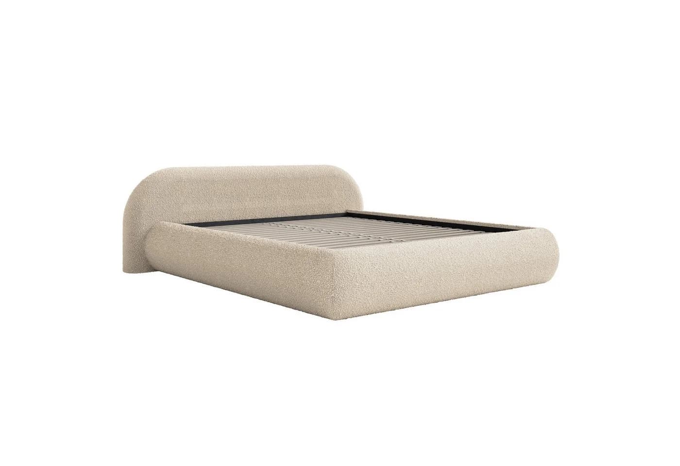 Selsey Polsterbett SHELS LOW mit Lattenrost und Kopfteil in Beige - Bild 3