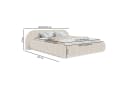 Selsey Polsterbett SHELS LOW mit Lattenrost und Kopfteil in Beige Bild 4