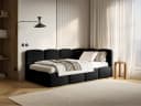 Selsey Jugendbett CLOUDY Schwarz mit Bettkasten und Lattenrost Bild 1