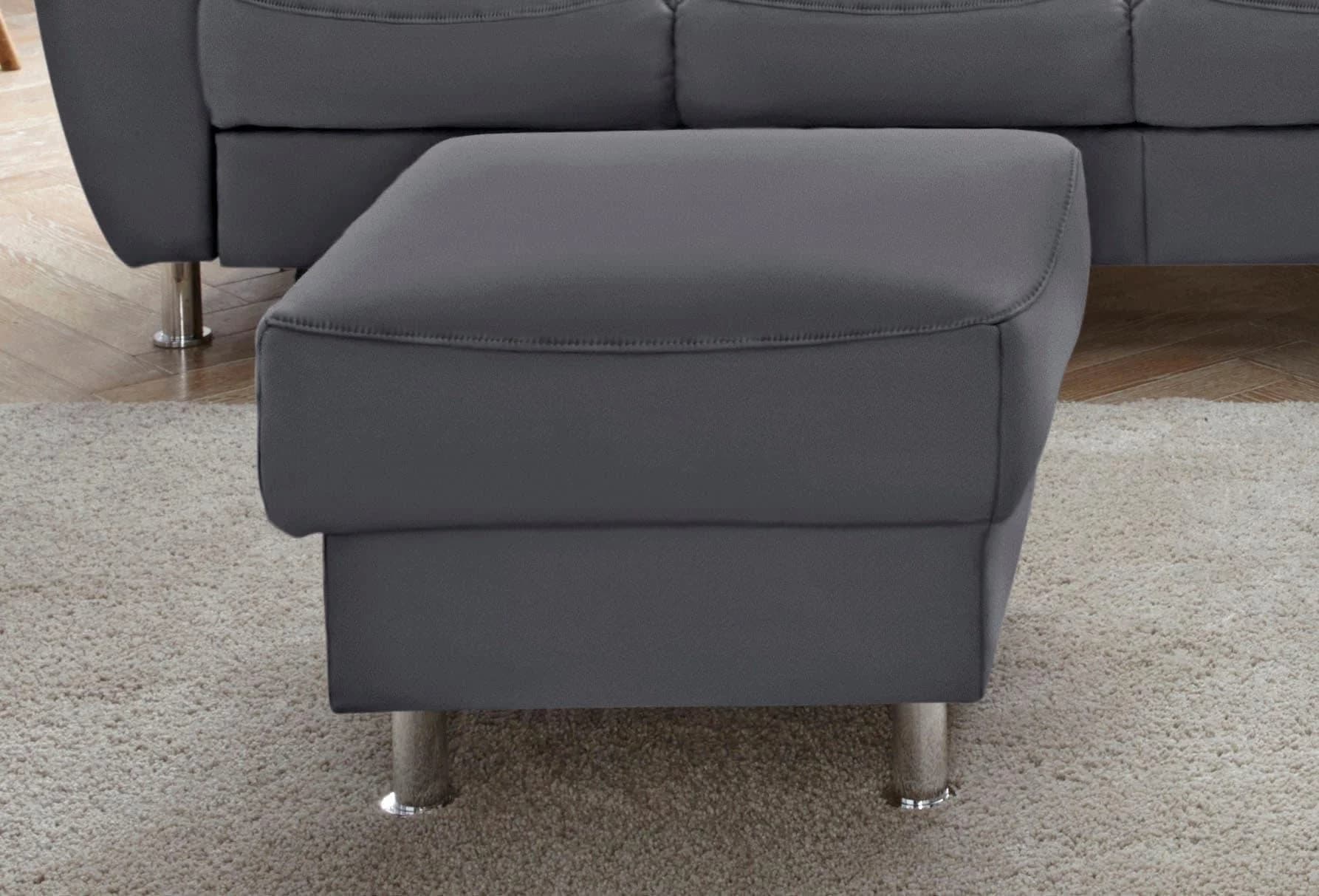 SIT & MORE Hocker Salsa Grau mit Stauraum