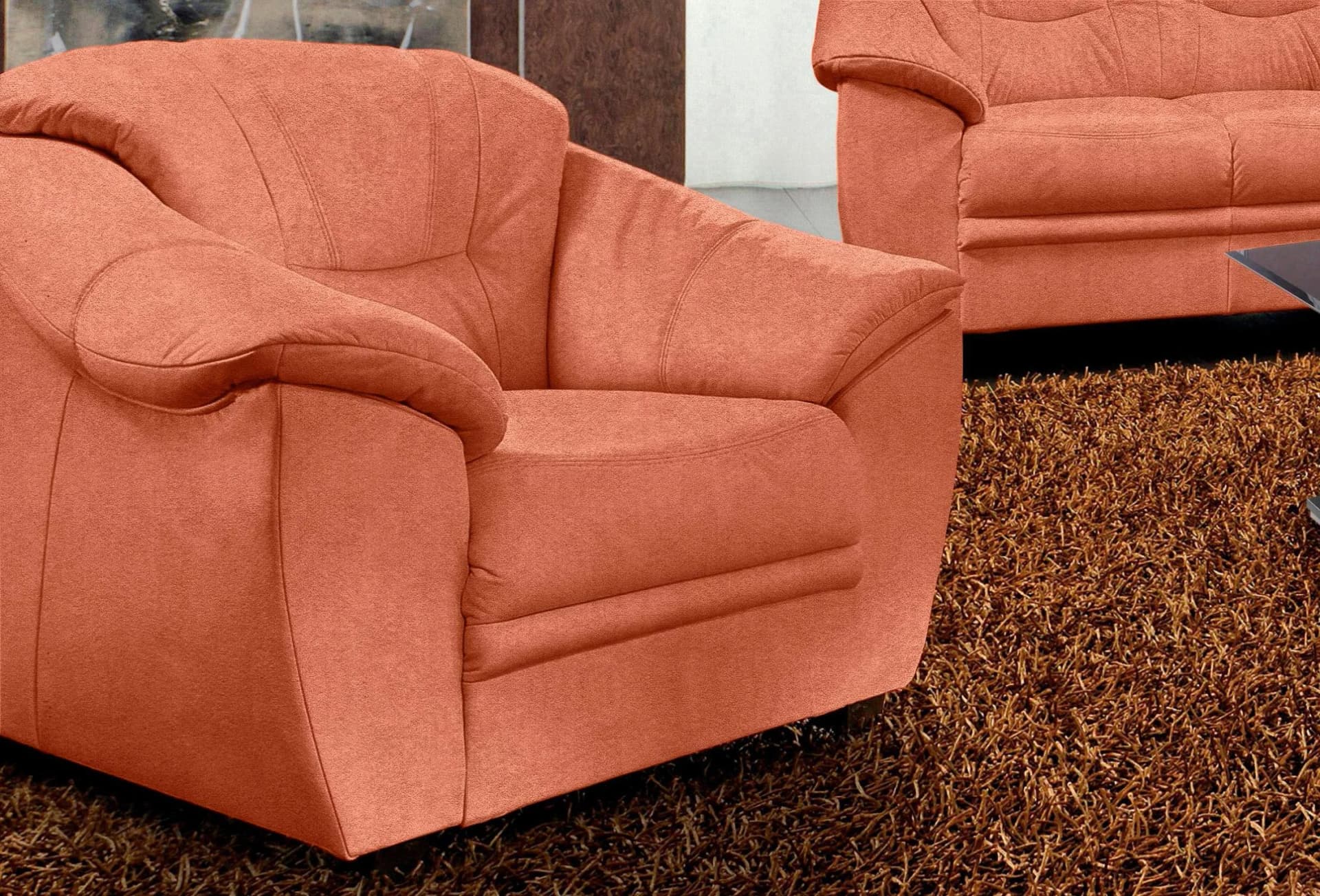 SIT & MORE Sessel Savona Terrakotta Modern - Bild 5