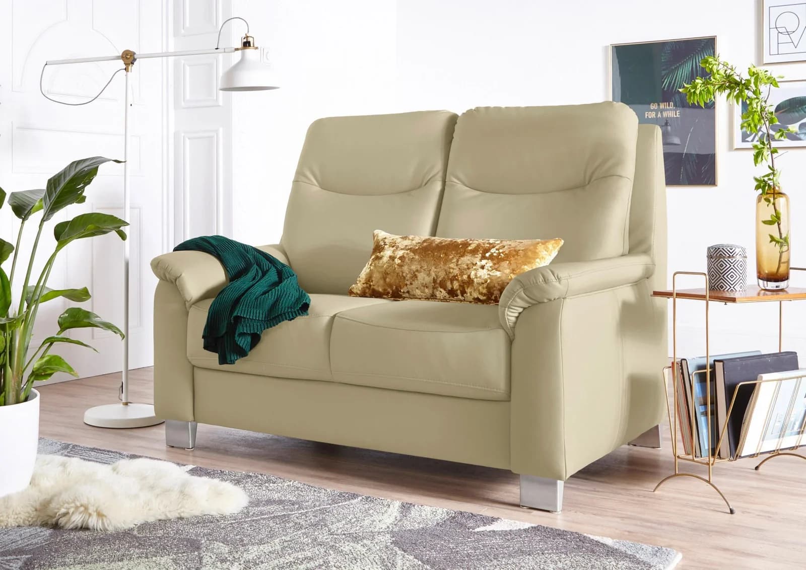 Sit & More 2-Sitzer Sofa Boccaccio Kunstleder Federkern
