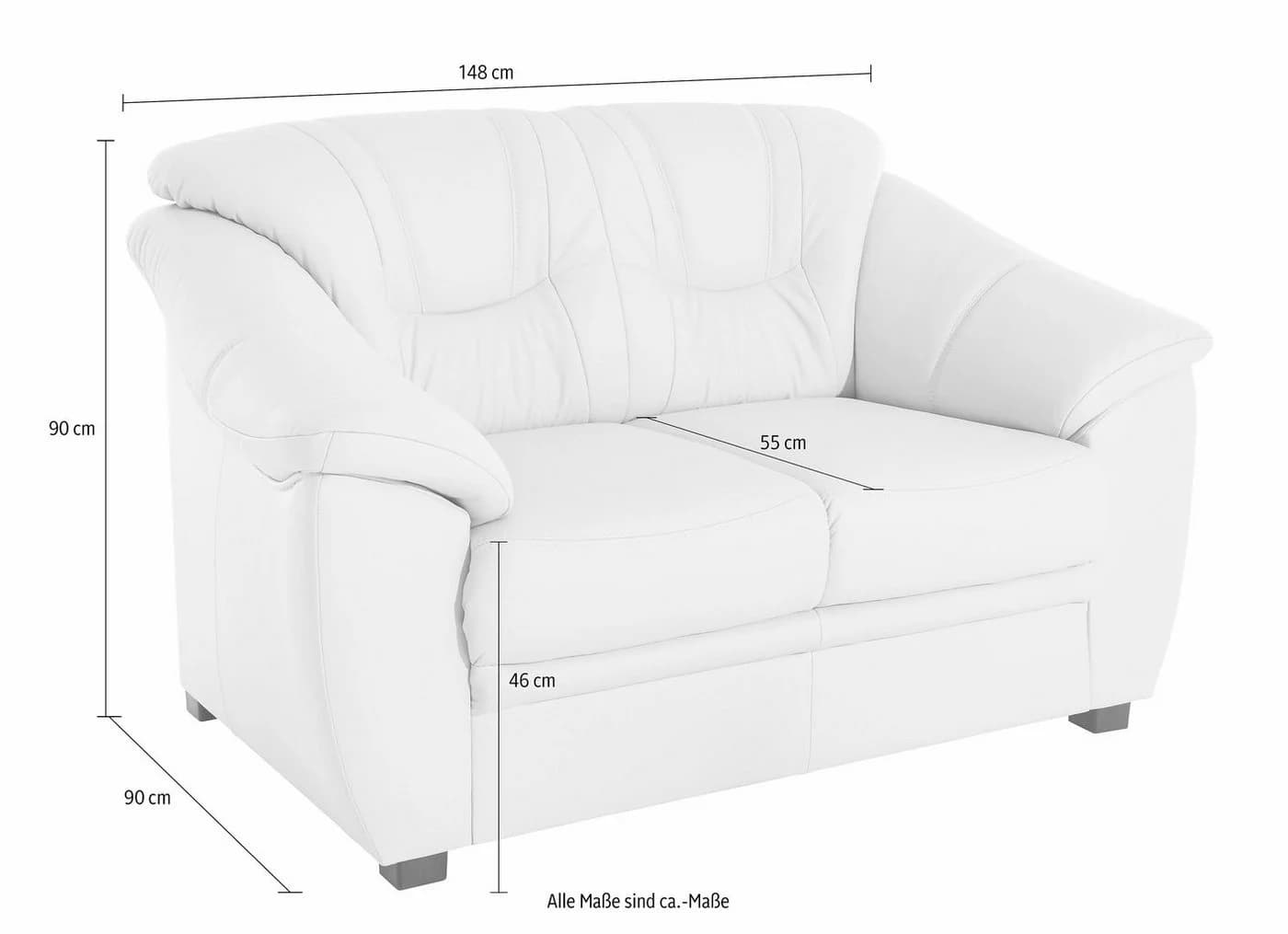 SIT & MORE 2-Sitzer Savona Sofa Braun Modern - Bild 4