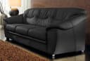 SIT & MORE Savona 3-Sitzer Sofa Schwarz mit Bettfunktion Bild 2