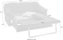 SIT & MORE Savona 3-Sitzer Sofa Schwarz mit Bettfunktion Bild 5